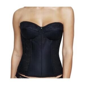 Dominique Colette Lace Corset Bridal Longline Bra Style 8949 Black Size 42DD/E